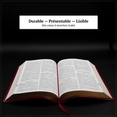 Red Louis Segond French Bible LARGE Print – LSG Bible Rouge en Français by SP