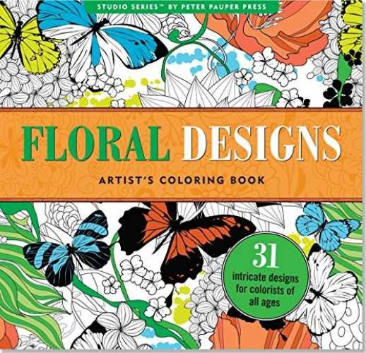 Floral Designs Artist’s Adult – Paperback, by Peter Pauper Press – Acceptable n
