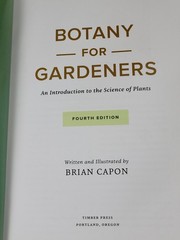 Botany for Gardeners Fourth Edition Brian Capon 2022 Timber Press Paperback