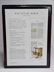 ESV Large Print Brown/Cordovan TruTone Portfolio Design STUDY BIBLE NEW IN BOX