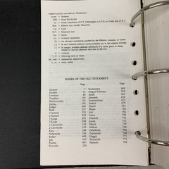 NASB Loose Leaf Bible Old Testament Only Christian Life Focus System