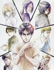 Attack on Titan Asano Kyoji Original Canvas Art 7.1×5.6in 2017 Exhibit