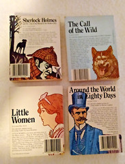 Lot of 4 Vintage Mini Classic Editions Illustrated Paperback Books