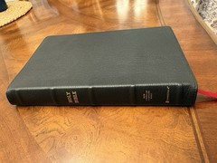 NASB Preacher’s Bible Premium Goatskin Leather Black Premier Collection 1995