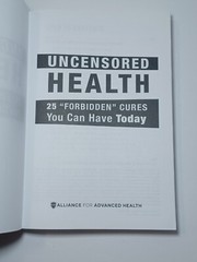 Uncensored Health 25 Forbidden Cures You Can Have Today Paperback homeopathy