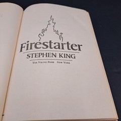 Vintage Stephen King FIRESTARTER Book Club 1st Edition 1980 Hardback Dust jacket