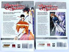 Rurouni Kenshin 3-in-1 Volumes 4, 5, 6, 10, 11, 12 Paperback Books
