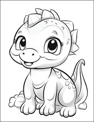 NEw Baby Dinosaur Coloring Book – Fun & 5. Spiral Bound Coloring Book