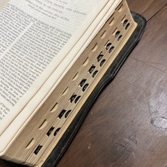 1950 KJV King James Dickson New Analytical Indexed Bible Genuine Morocco Leather