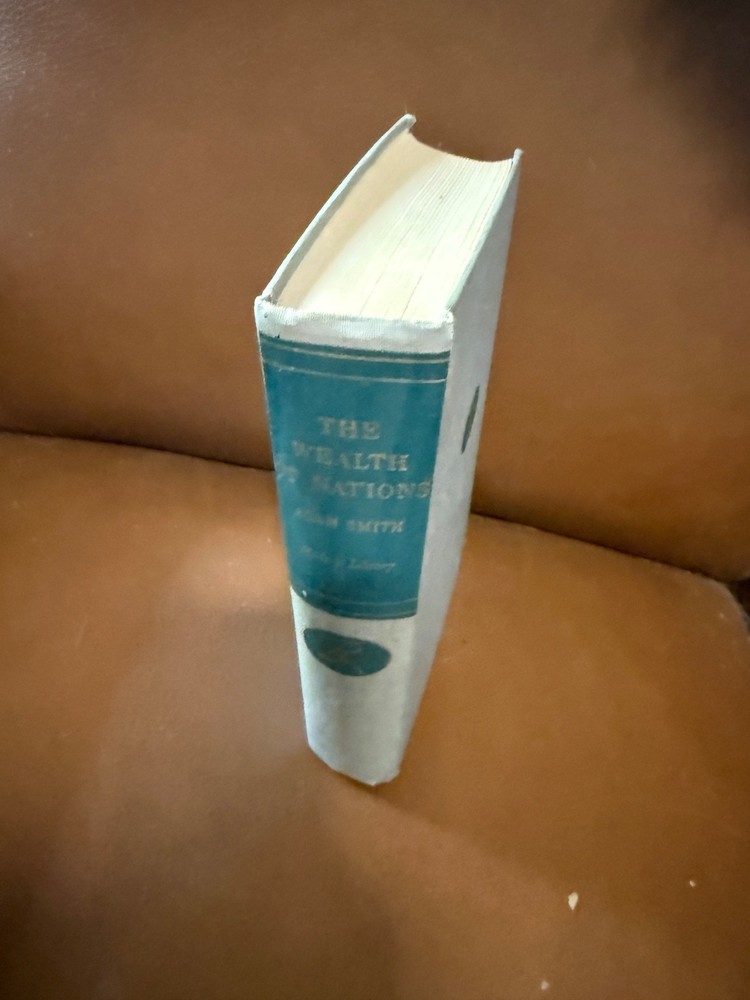 Adam Smith Hardcover 1937 Wealth of Nations-Modern Library Ed