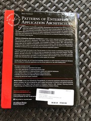 Addison-Wesley Signature Series (Fowler) Ser.: Patterns of Enterprise…