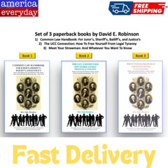 David E. Robinson 3 Books Set: Common Law …, The UCC …. & Meet Your Strawman