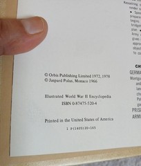 Illustrated World War II Encyclopedia Hardcover Set 11 Volume (1978) Incompletet