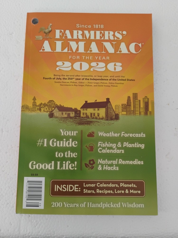 Farmer’s Almanac 2026 Magazine Issue 209 Last Print Edition Final Free Shipping