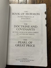2023 Black Sim Leather Large Print LDS Triple Indexed 9-1/2” X 6-1/4” Clean!