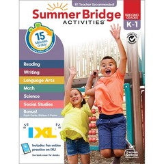 Summer Bridge Activities Kindergarten to 1st Grade Workbook 160 Pages Fun Lea…