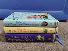 Usborne Hardcover Book Lot: Illustrated Stories For Boys 10 Minute Stories