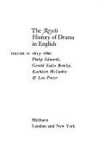 The Revels History of Drama in English, 1613-1660 Hardcover