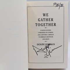 We Gather Together by Denise Kiernan 2020 HC/DJ SIGNED by Author