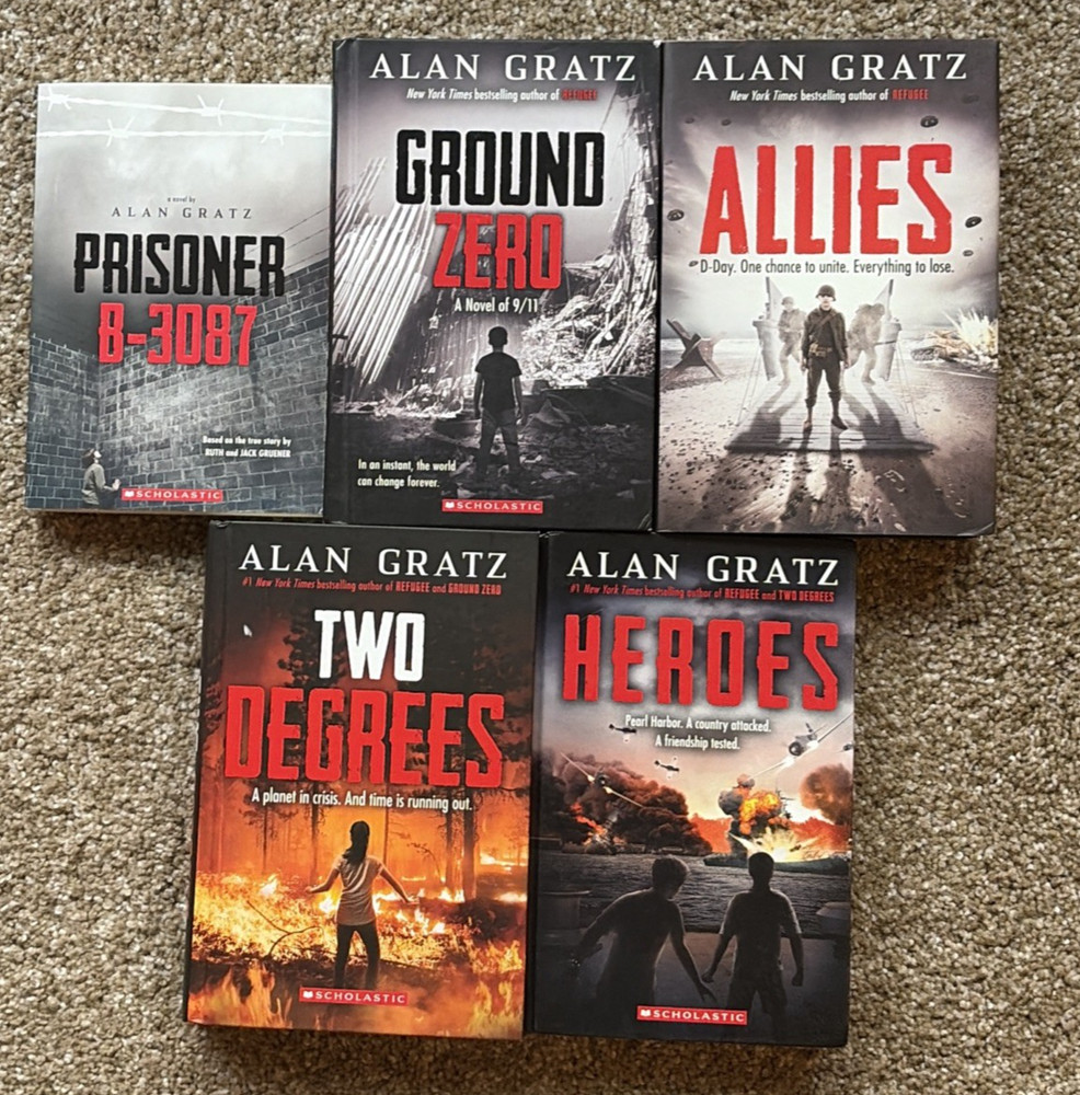 Lot of 5 Alan Gratz books (1 PB/4 HB) **VERY GOOD**