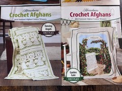 Herrschners Crochet Afghans Pattern Book Bundle Set of 4 Craft Hobby Book Lot