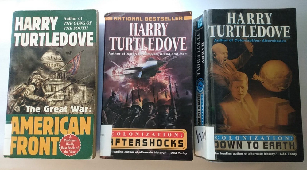 Lot of 3: Harry Turtledove Series Colonization & The Great War Alternate History