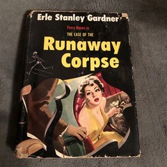 1954 Runaway Corpse by Gardner (Perry Mason series) HB w/DJ Black 190 pages