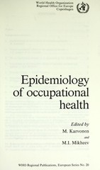Epidemiology of Occupational Health