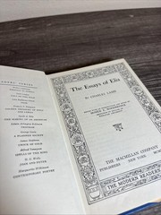 Essays Of Elia Charles Lamb 1935 The Modern Readers Series HC/DJ