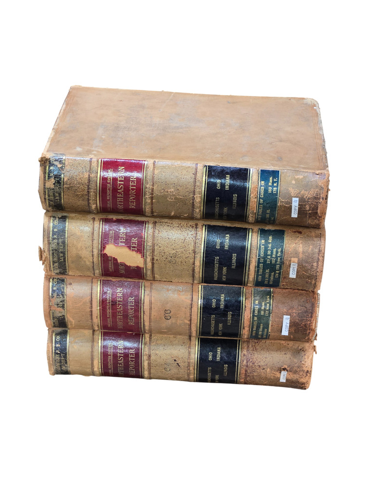 Northeastern Reporter Vols 64, 66, 68 & 69 (1902–1904) Antique Law Books Set of4
