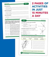 Summer Bridge Activities 7th to 8th Grade Workbook All Subjects 15 Minutes Daily