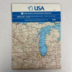 Vintage New Old-Stock Rand McNally Fold-Out Map of the United States USA 52″x34″