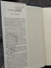 Generals in Blue – Lives of the Union Commanders by Ezra T. Warner