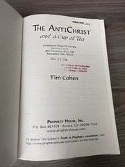 THE ANTICHRIST AND A CUP OF TEA Tim Cohen 1st Edition PB 1998 Conspiracy
