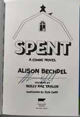 ** SIGNED ** Spent – Alison Bechdel – First Edition – Comic Novel Hardcover