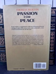 Passion for Peace Social Essays Thomas Merton William Shannon Crossroad HC DJ VG