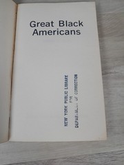 1971 Great Black Americans by Harold C. Allen PB 1st Ed. Ex. Lib. NY Corrections