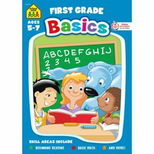 First Grade Basics – Learning Teaching Home School Book Workbook (©2018)