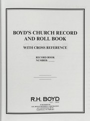 2020 Boyd’s Church Record and Roll Book. With Cross Reference. HC LN