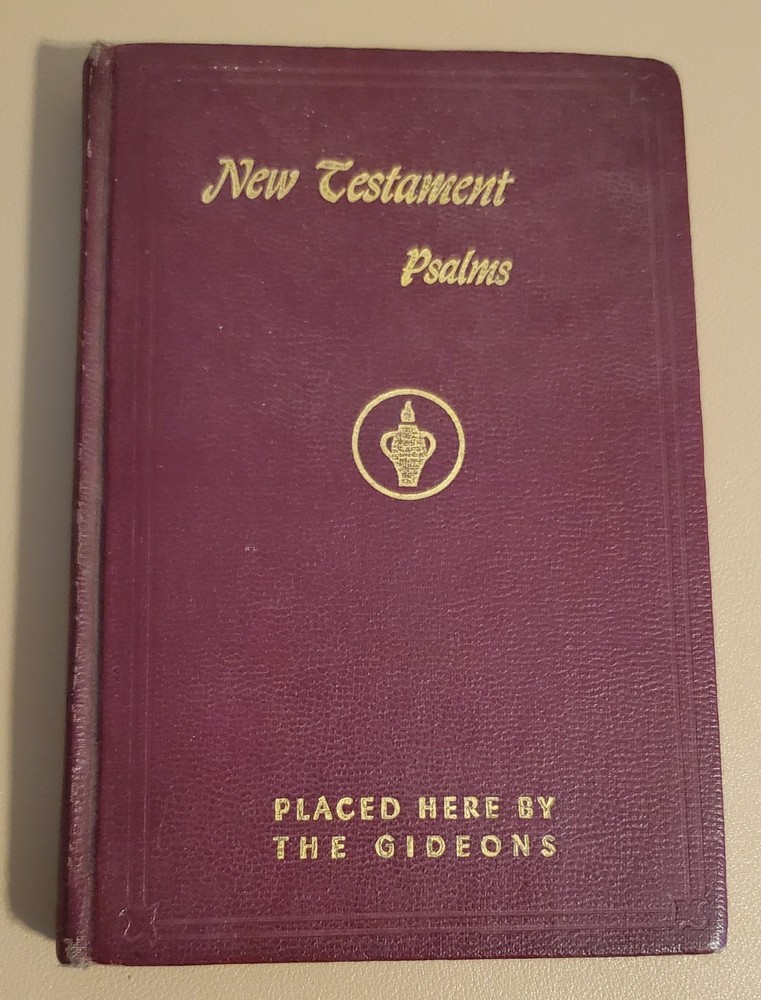 NEW TESTAMENT PSALMS THE GIDEONS SELF PRONOUNCING EDITION NATIONAL BIBLE PRESS!!