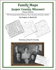 Family Maps Jasper County Missouri Genealogy MO Plat