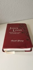 Jesus Lives : Seeing His Love in Your Life by Sarah Young (2009) Leather bound