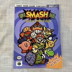 Super Smash Bros Official Strategy Guide Book Brady Games 1999 Nintendo N64