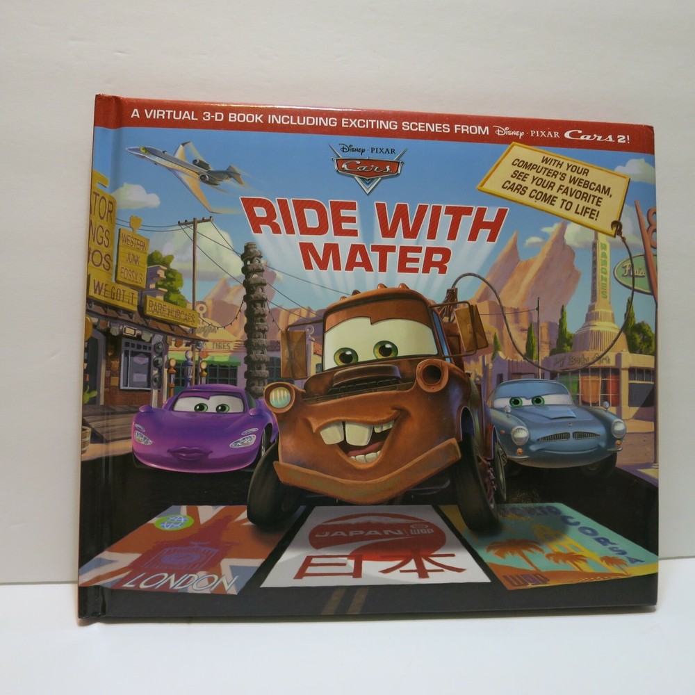 Ride with Mater by Disney Book Group Staff (2011, Hardcover) Interactive Car