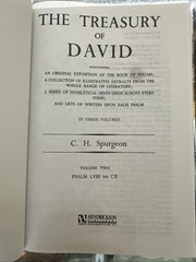 The Treasury Of David 3 Volume Set Hardcover By Charles H. Spurgeon Psalms 1-150