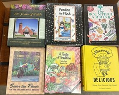 Lot 6 Vintage Community & Church Hard Bound Cookbooks Most Morris Press Z