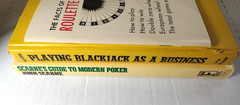3 Books: Blackjack as Business; Facts of Roulette; Scarnes Guide to Poker