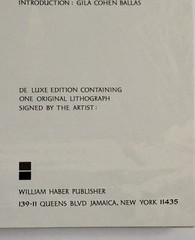 1969 Moshe Gat Deluxe Edition Signed Original Lithograph Art Book w/Dust Jacket