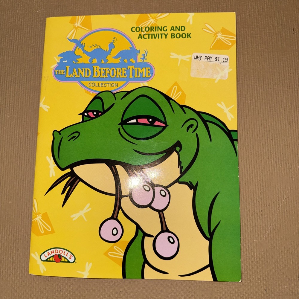 The Land Before Time Coloring & Activity Book, 1997 Unused