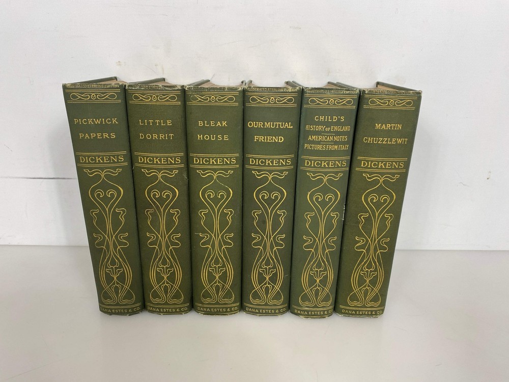 Lot of 13 Charles Dickens Dana Estes & Company HC